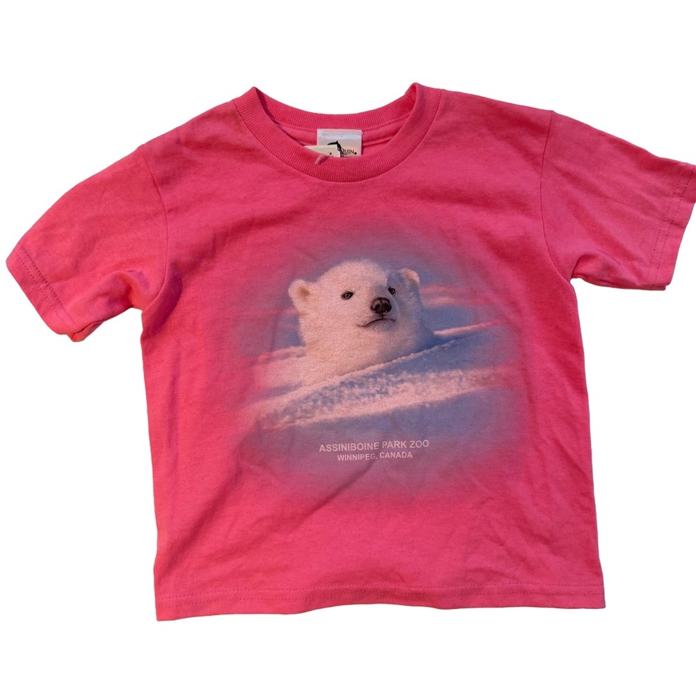 NWT Assiniboine Park Zoo Pink Polar Bear Shirt